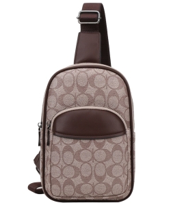 Monogram Sling Backpack FT-1070 COFFEE